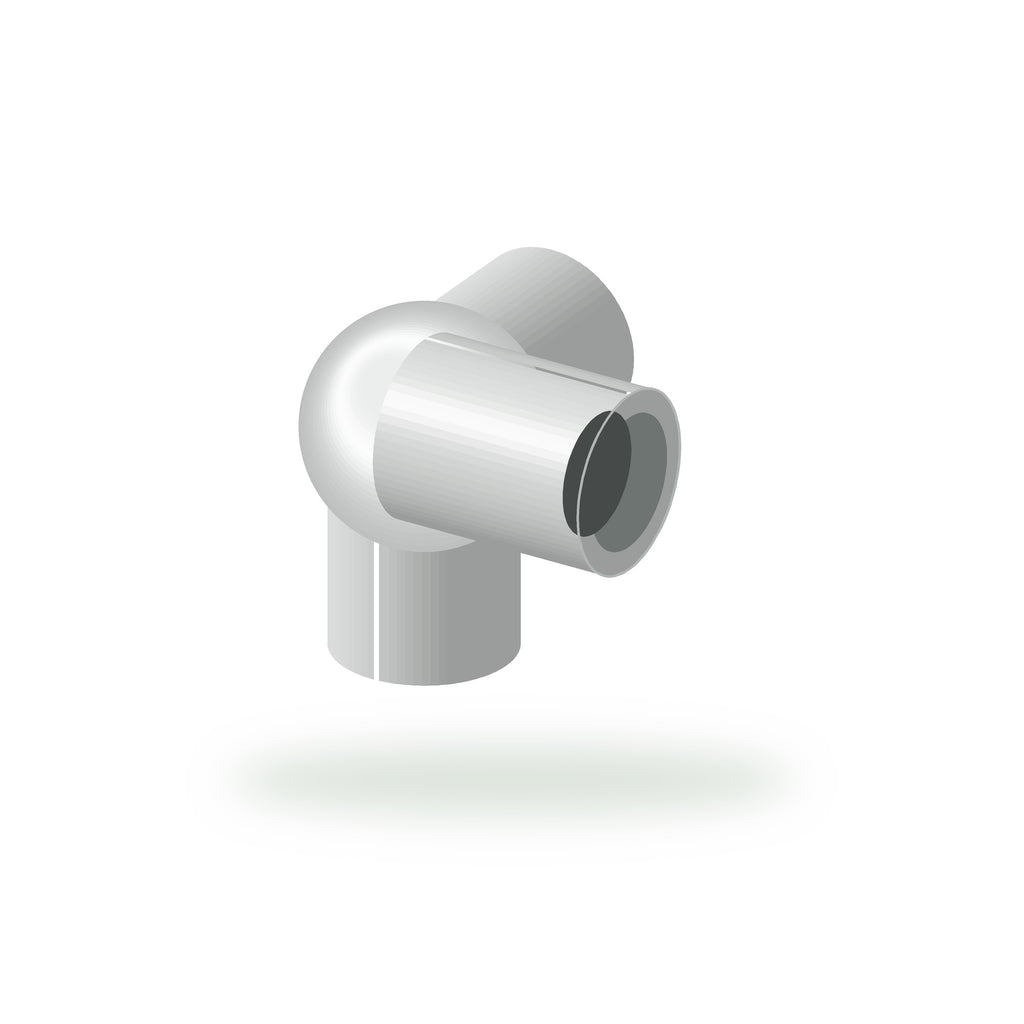 UPVC 3-Way Elbow Fitting – 3/4 in, Sri Lakshmi Agro fitting on a white background