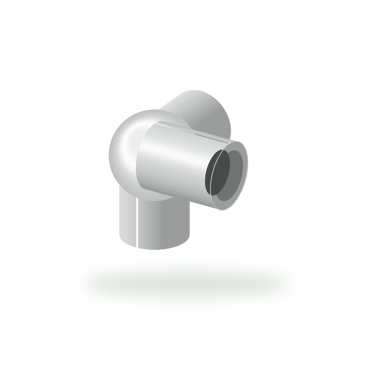UPVC 3-Way Elbow Fitting – 3/4 in, Sri Lakshmi Agro fitting on a white background