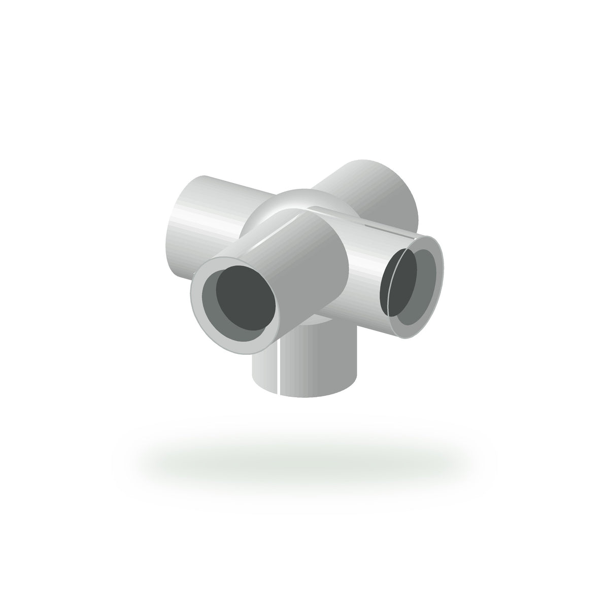 UPVC 5-Way Fitting – 3/4 in, Sri Lakshmi Agro fitting on a white background