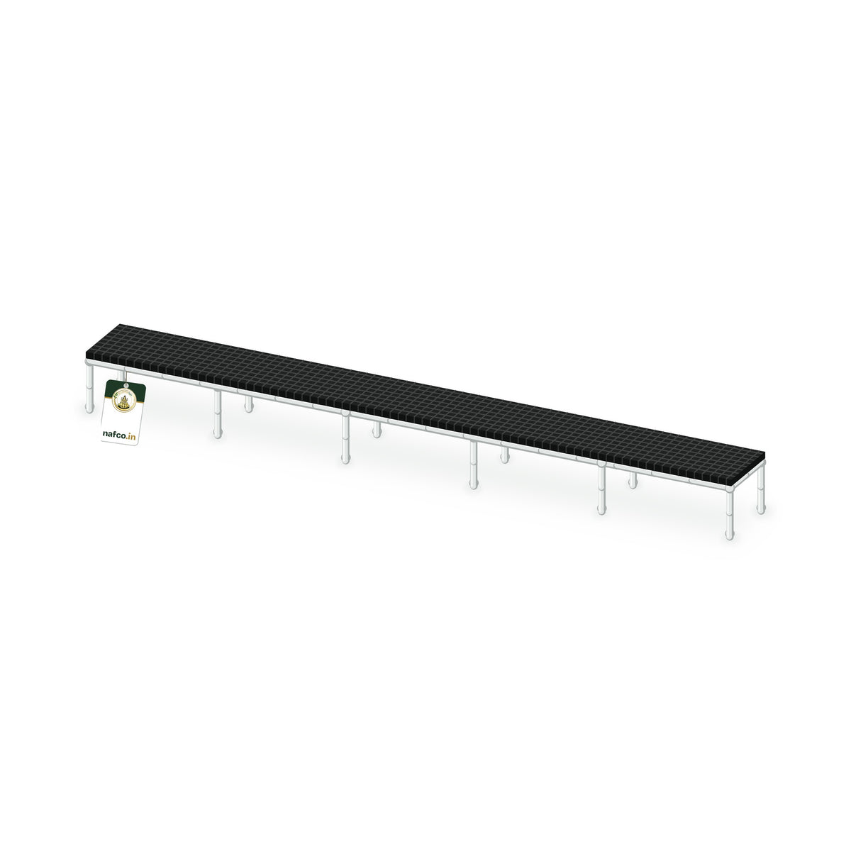 UPVC Plant Stand – 100×10×9 in (3/4 in Pipe), Sri Lakshmi Agro plant stand on a white background