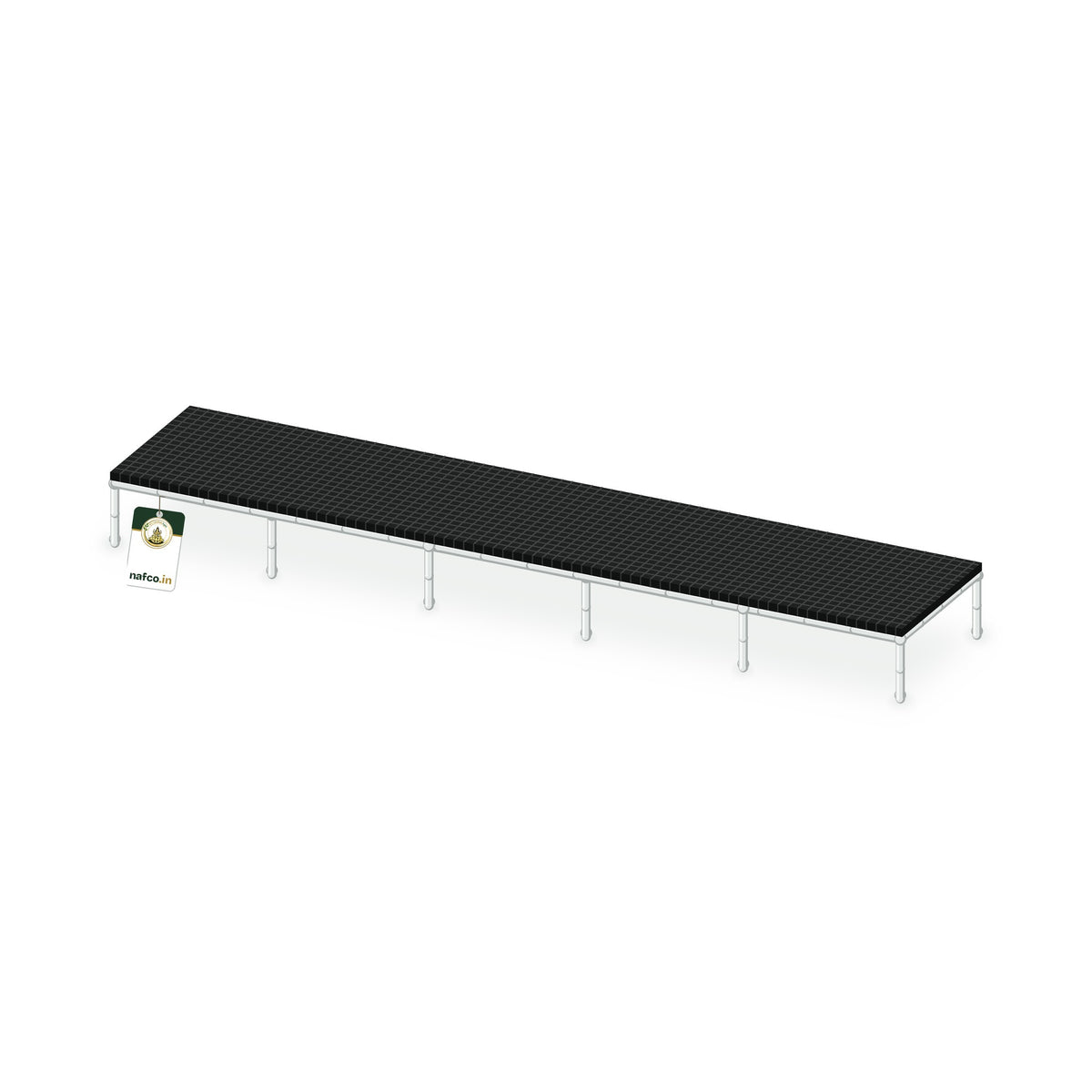 UPVC Plant Stand – 100×20×9 in (3/4 in Pipe), Sri Lakshmi Agro plant stand on a white background