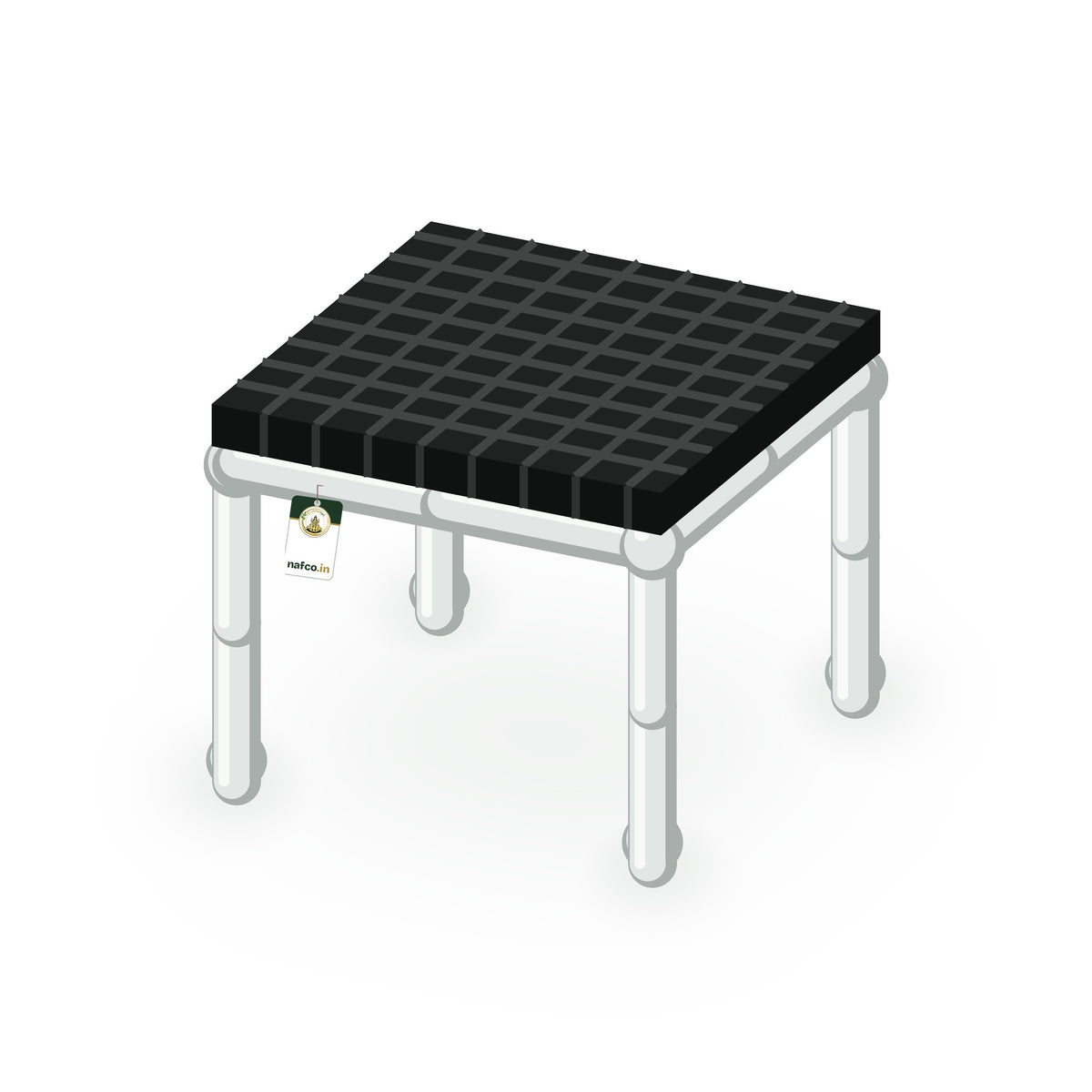 UPVC Plant Stand – 10×10×9 in (3/4 in Pipe), Sri Lakshmi Agro plant stand on a white background