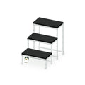 UPVC Plant Stand – 20×10×27 in, 3 Step, Sri Lakshmi Agro plant stand on a white background