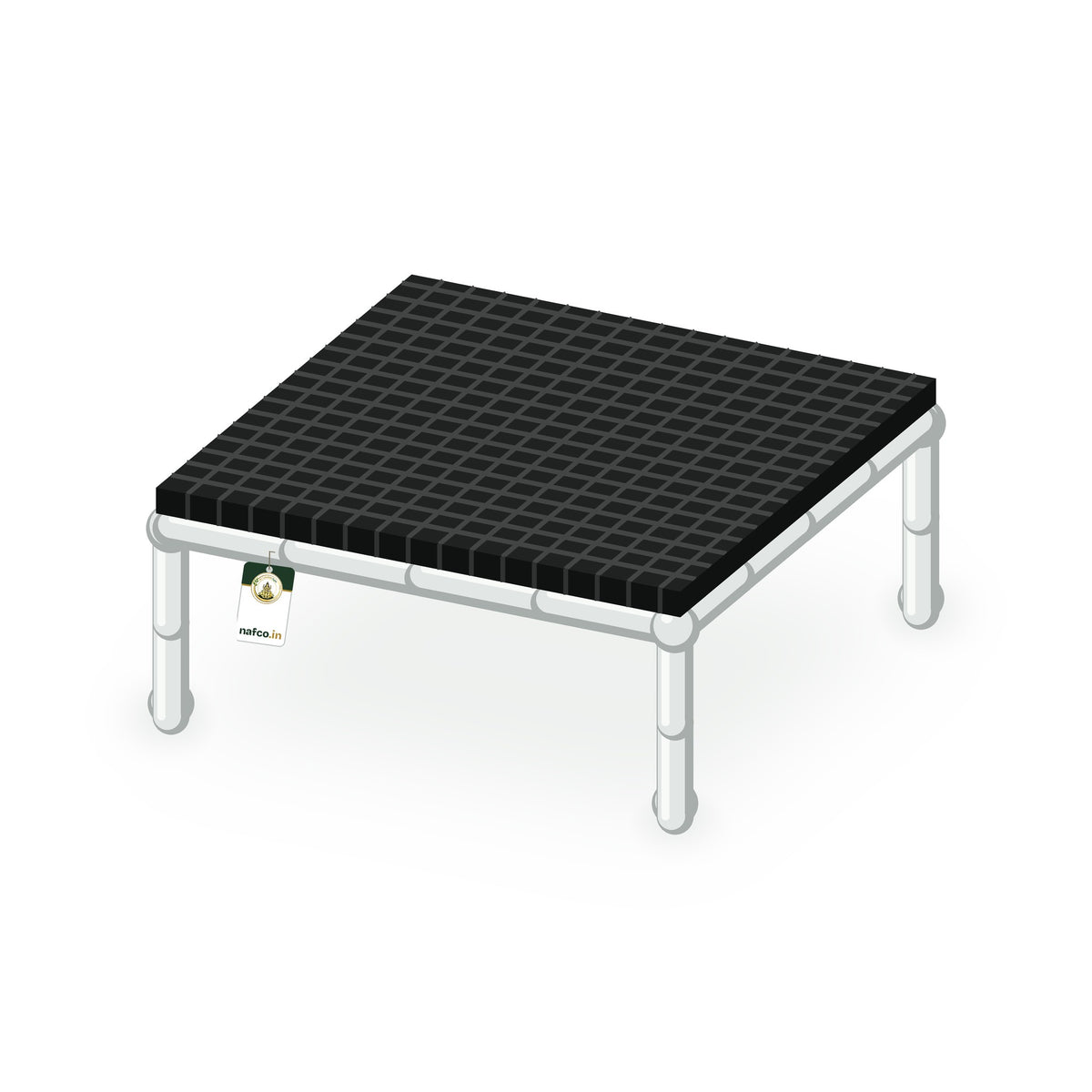 UPVC Plant Stand – 20×20×9 in (1 in Pipe), Sri Lakshmi Agro plant stand on a white background