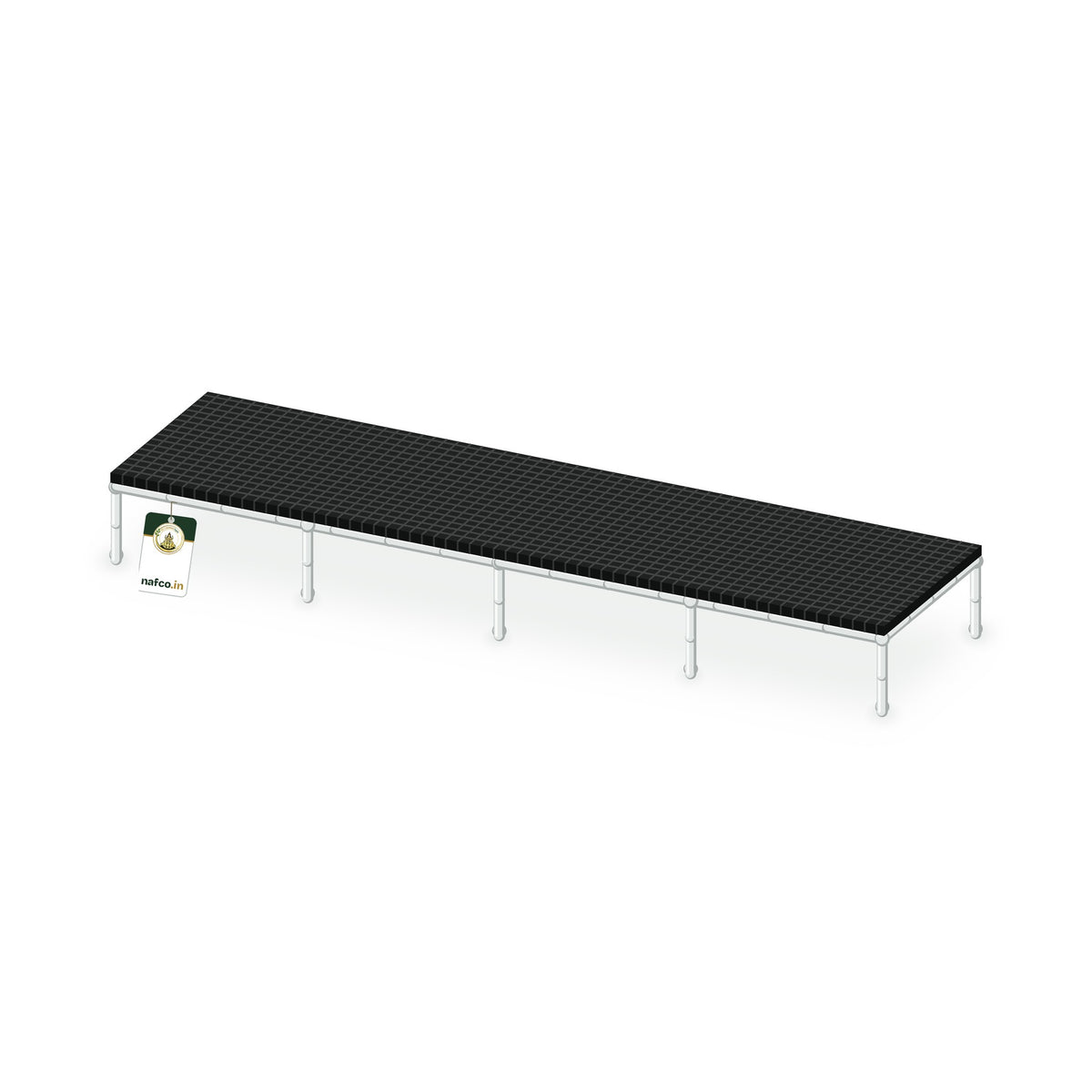 UPVC Plant Stand – 80×20×9 in (3/4 in Pipe), Sri Lakshmi Agro plant stand on a white background