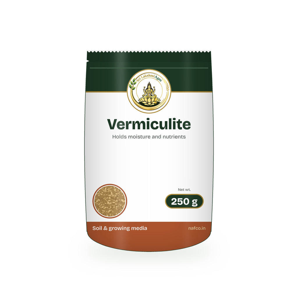 Vermiculite – 250 g in a Sri Lakshmi Agro stand-up pouch