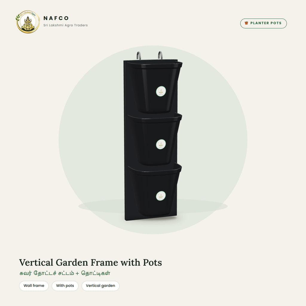 Vertical Garden Frame with Pots