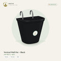 Vertical Wall Pot – Black