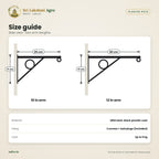 Wall Bracket for Hanging Planters – size guide